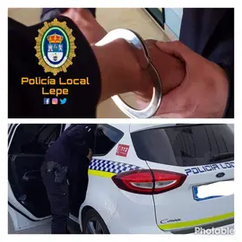 Imágenes de la Policía lepera.