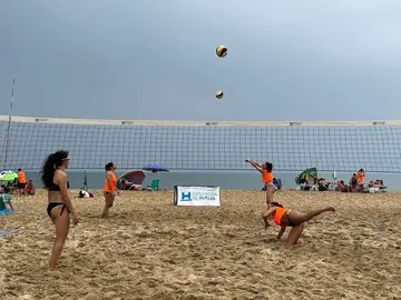 Momento de uno de los partidos