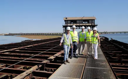 Visita Obras del Muelle de Tharsis APH.