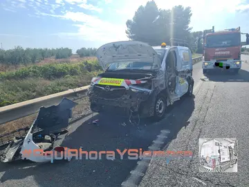 Imagen del veh&iacute;culo accidentado.