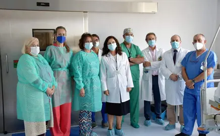 Visita consejera a Oncologia en el Juan Ramón Jiménez.