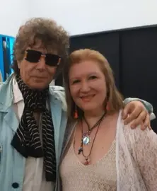 Pilar Enjamio junto a Jesús Quintero