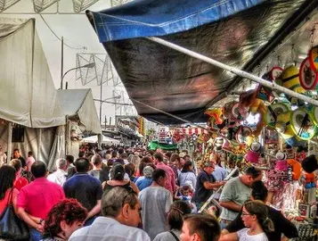 Ambiente de la Feria de San Lucas de Gibraleón