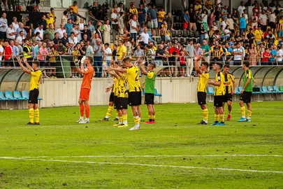 El San Roque con su afición.