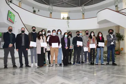 Alumnados de la Universidad de Huelva participantes del proyecto de la Fundación Cepsa