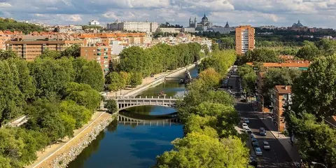 Barrio de Palos de la Frontera, en Arganzuela, una de las zonas más exclusivas de Madrid.