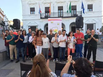 Imagen de archivo de un acto de IU en Cartaya