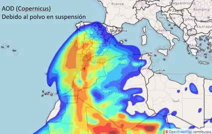 Mapa de AEMET.