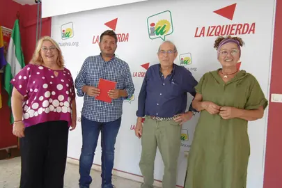 Mónica Rossi (IU), Marcos Toti (IU), Pedro Antonio Pélaez y Encarnación Vera