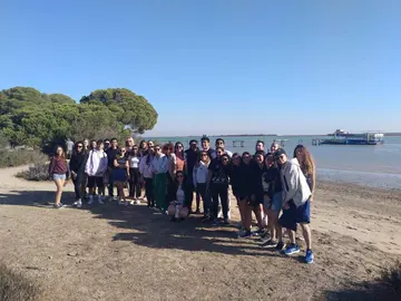 Erasmus disfrutando de alguno de los espacios vírgenes con los que cuenta la provincia