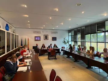 Reunión en El Acebuche de los jueces.