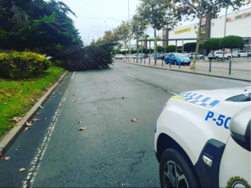 La Policía Local de Huelva llega al lugar del siniestro