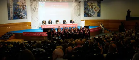Momento del acto institucional de apertura del curso académico