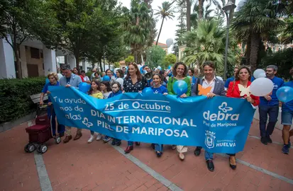 Marcha solidaria de la Asociación Piel de mariposa