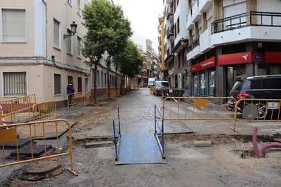 Calle Palos en obras