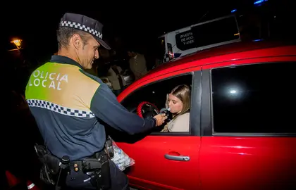 Control de alcoholemia al azar en Huelva