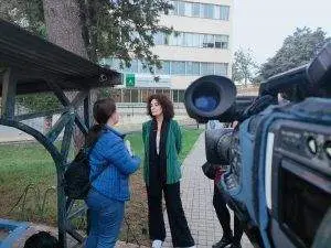 Lourdes Martín, en una rueda de prensa