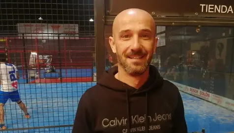 En el club de pádel