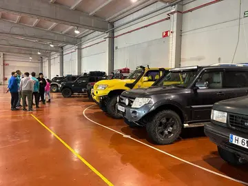 Imagen del Batel con algunos de los vehículos ya expuestos