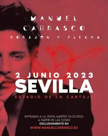 Cartel del concierto en Sevilla