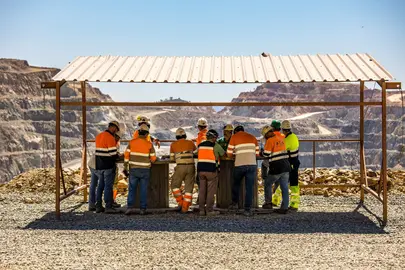 Panorámica de la explotación minera