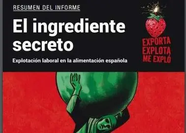 Detalle de la portada con la fresa señala bajo el slogan.