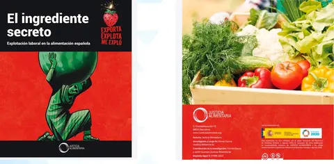 Portada del informe de Justicia Alimentaria que pone a la fresa en el punto de mira