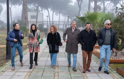 Visita a Hinojos para celebrar el encuentro con los alcaldes