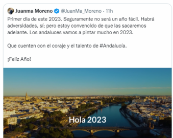 Captura de pantalla del spot oficial de la Junta