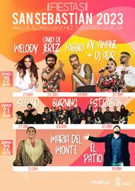 Cartel Conciertos San Sebasti&aacute;n 2023