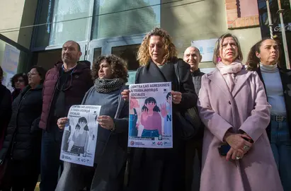 Minuto Silencio Agresión Trabajadora Torrejón