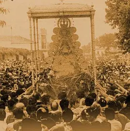 Imagen retrospectiva, con orden, de la procesión del Rocío