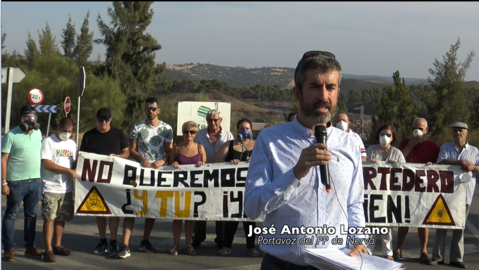 Protesta contra el vertedero de Nerva