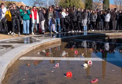 Un momento del homenaje celebrado en la UHU