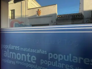 Pintadas en la sede del PP