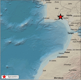 Epicentro del sismo