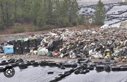 Imagen reciente del vertedero de Nerva