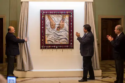 Presentación del cartel en el Ayuntamiento
