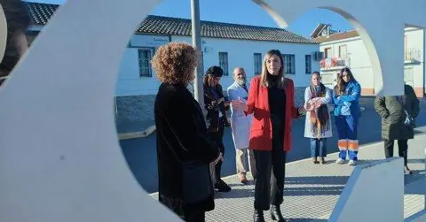 María Márquez, en un acto en defensa de la sanidad pública
