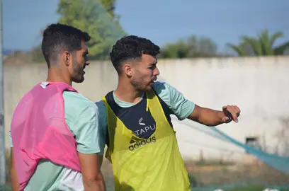 El Recre entrenando.
