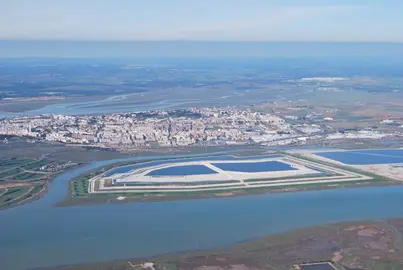 Fosfoyesos, vista a&eacute;rea