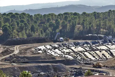 Vaso de residuos del vertedero
