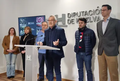 Presentación del stand en la Diputación