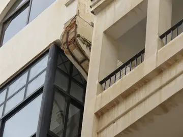 Balconada con desperfectos
