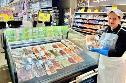 Puesto de Carrefour en Huelva