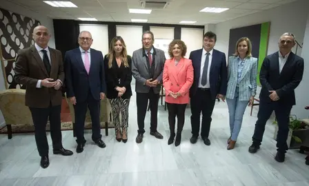 Gabriel Cruz y María Eugenia Limón en un acto celebrado este jueves