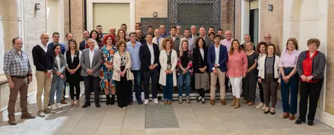 Participantes en el acto organizado por la Diputación