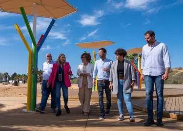 Visita al plan de playas en Cartaya