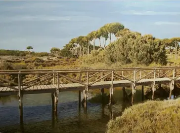 Una de las pinturas que estarán en la Sala de Fundación Caja Rural del Sur