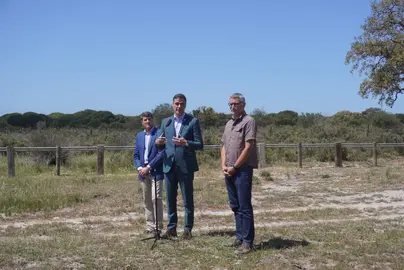Pedro Sánchez, hoy en Doñana